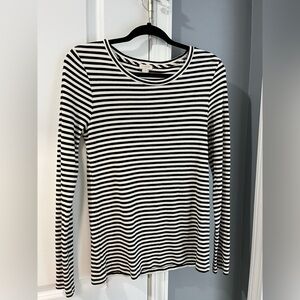 J. Crew Long Sleeve Striped Top